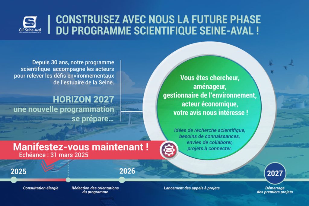 Construisez avec nous la future phase du programme scientifique Seine-Aval !